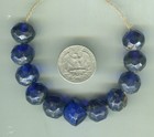 African Trade Beads Vintage Antique Czech Old Glass Beads Cobalt Vasaline Beads
