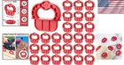 48 Pcs Red Deck Spacer And Jig - 1 4 Inch Gap Board Tool For Easy Installation