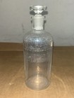 Antique Isopropanol Distillate Apothecary Medical Glass Bottle With Stopper