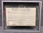 Martin Van Buren Secretarially Signed Land Grant Document Framed 1830s