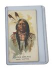 1888 N2 Allen   Ginter American Indian Chiefs Crow   s Breast Tobacco Card