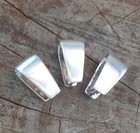 Sterling Silver Pinch Bail 8mm X 14mm  925 Highly Polished Finding