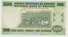 Rwanda 500 Francs 1-7-2004 Pick 30 Unc Uncirculated Banknote