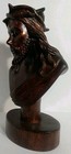 Vintage Antique Wood Hand Carved Jesus Christ Crown Of Thorns Statue 10  By Cyr