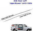 Side Cargo Door Left Upper   Lower Latch Release Cable For Ford E150 E250 E350 E