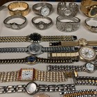 Lot Of 60 Assorted Womens Watches Untested Vintage Gold Silver Mix Tone Metal
