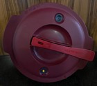 Tupperware Microwave Pressure Cooker Red 3 Quart Locking Lid Fast Easy 7643a-2