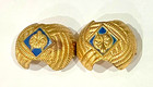 Vintage Boy Scout Of American Bsa 2 Neckerchief Slide Belt Buckle Bobcat Cub Pin