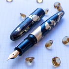 Customized Dream Pen Timeless Gold Storm Lacquer  5 Jowo Nib Fountain Pen