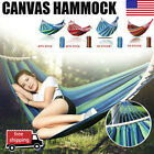 2 Person Double Camping Hammock Chair Bed Outdoor Hanging Swing Sleeping Garden