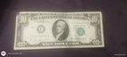 Series 1977  10 Ten Dollar Bill Off Center Error Note Unc 