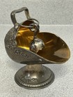Vintage Silver-plated Sugar Scuttle With Scoop