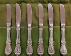 Burgundy By Reed And Barton Sterling Silver Butter Spreaders Hh Modern 6 Pcs