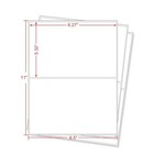 1000 Shipping Labels 8 5x5 5 Half Sheet Self Adhesive 2 Per Sheet Rounded Corner