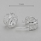 Lovely Huggie Hoop Earrings Made In 925 Sterling Silver