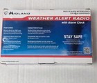 Midland Wr-120ez Noaa Emergency Weather Alert Radio With Alarm Clock White New