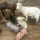 Assorted Farm Animal Figurines Lot Miniature Cow Donkey Sheep Pig   More