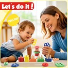 Montessori Wooden Sensory Toys For Toddlers Age 1-3 Educational Puzzle Gift   