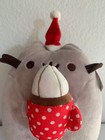 Hot Cocoa Pusheen With Santa Hat Hot Chocolate Rare Discontinued 9 Inches
