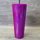 Starbucks Pink Bling Berry Blast 2022 Cold Cup Studded Venti Tumbler 24 Oz