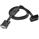 1 5m 5ft Obd2 Obdii 16 Pin Male To Db9 Serial Rs232 Female Port Obd 1 5m   5ft