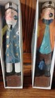 Vintage Hand Carved Wooden Folk Art Sea Captains Sailors Nautical Figures Set 2
