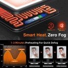 Shower Mirror Fogless For Shaving  Led Heated Rechargeable Fogless Mirror For   