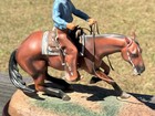 Breyer Poco Lena   Don Dodge Quarter Horse And Calf From Gallery Porcelain