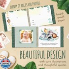 Baby Memory Book And Scrapbook - Milestone Keepsake Record And Photo Album - 