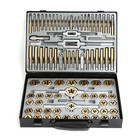 Tap   Die Tools Set  Sae   Metric Metal Case Tapping Thread Cutting Kit Set 86pc