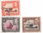 Kenya  Uganda   Tanganyika  kut      1938   1954 King George Vi Pictorial Definitive