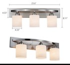 Bathroom Vanity Light  Sand Nickel Wall Mounted Vanity Lighting Fixture For   