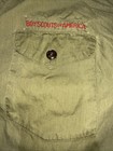 Vintage Olive Green Boy Scout Approximate Extra Large Short Slv Uniformshirt  19