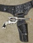 Hubley  texan 38  Cap Gun And Real Leather Holster  Not A Toy Holster