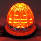 Legendary 3-1 2 Inch Watermelon Light  Stud Mount - Red Led   Clear Glass Lens
