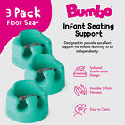 Bumbo Baby Soft Foam Wide Floor Seat W 3 Point Adjustable Harness  3 Pack  Aqua