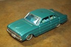 Vintage Bandai 1961 Turquoise Ford Falcon  Tin Toy Friction Car -
