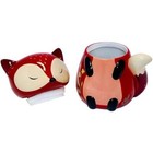 Sweetie Fox Treat Jar Ceramic Kitchenware Hand Painted Whimsical Forest