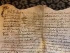 Antique Early  1600s Vellum Civil War New Model Army Document Thomas Myddleton