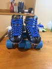Riedell Blue Streak Quad Roller Skates Pro-line Dx Plates Blue Wheels 10 1 2