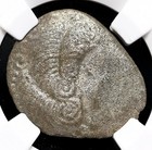Celtic  Gaul  Coriosolites  100-50 B c  Billon Stater  Ngc Vf
