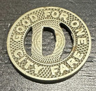 Dallas Ry    Term  Co  Dallas Texas Trolley Token - Gf One Fare
