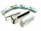 3 Pcs Old Fashion Vintage Classic Safety Razors   20 Razor Blades Gift Set