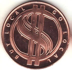 Copper Round  1 Oz  999 Barter Is Better  2010 Aocs Coin   Quanity  