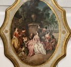 Large Vintage Italian Florentine Gilt Wooden Wall Plaque 18 X 13  With Hanger