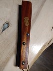 Native American 12 In  Traditional Ceremonial Hand Carved Cherry Wood Rattle W  
