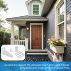 Storm Door Closer Bracket In White Color For Larson Pella Anderson Emco