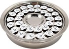 Silver Communion Tray     Stainless Steel 32-cup Ware  Premium For Churches