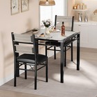 Set For 2 Dining Table Kitchen Table With 2 Chairs For Small Space Apartment