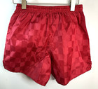 Mj Soffe Shorts Red Nylon Soccer Checker Vintage Made Usa Youth Size Medium New 